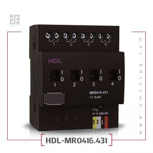 رله هوشمند 4 کانال 16 آمپر مدل HDL-MR0416.431
